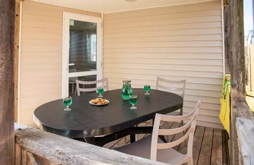 Bourgenay House | Campsite maeva Club Les Dinosaures * - Mobile Home Cozy 3 Rooms 4 People + TV