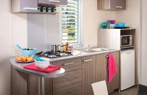 Barjac House | Campsite La Buissière * - Mobil home Comfort Compact - 2 bedrooms 4 people