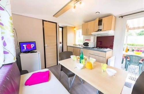 Guerande House | Campsite La Fontaine* - Luxury Mobile Home Lo77 3 rooms 4 people