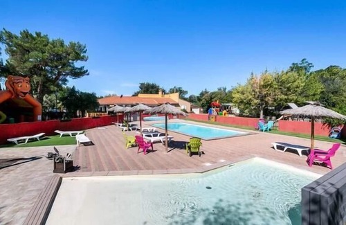 Nefiach House | Campsite La Garenne*** - Mobile home Lodge 4 rooms 6 people Air-conditioned