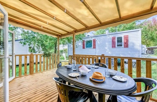 Parentis-en-Born House | Campsite maeva Club l'Arbre d'Or * - 3 Room Mobile Home 4 People Air Conditioned + TV