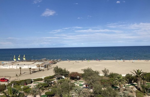 Canet-Plage Apartment | CAN TOUTI - MAGNIFICENT T2 CROSSING FACING THE SEA