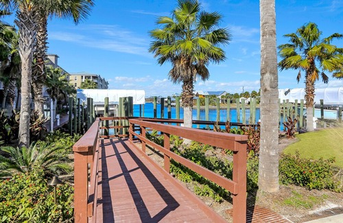 Mexico Beach Condo | Canal Front Condo in Mexico Beach with Community Pool and Boat Slip ~ Tranquil H