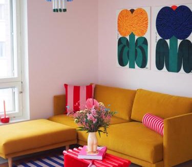 Keskinen District Apartment | Candy-Colored Two-Room Condo with Sweet views