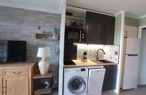 Agay Apartment | Cap Esterel Studio climatisé vue mer partielle