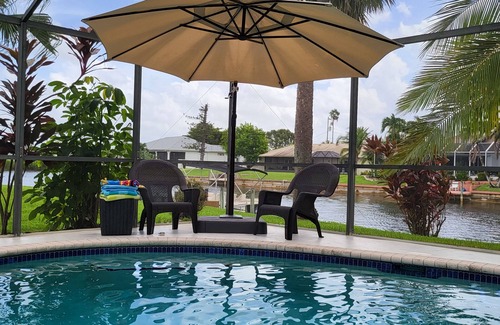 Fort Myers House | Cape Coral, Pool Home, On Fresh Water Canal, Fishing, Free Wi-fi & Game Room