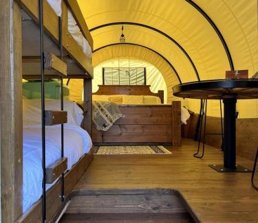 Lillington House | Cape Fear River Glamping at this Lovely Covered Wagon in Lillington, North Carolina
