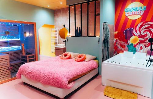 Douai Apartment | Capsule Bonbon - Balneo - Sauna - Billard - Nintendo Switch