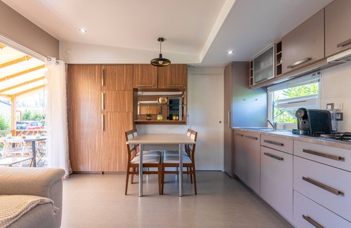 Frejus RV Rental | Caravan 'Le Mediterranéen' with Mountain View, Shared Pool and Air Conditioning
