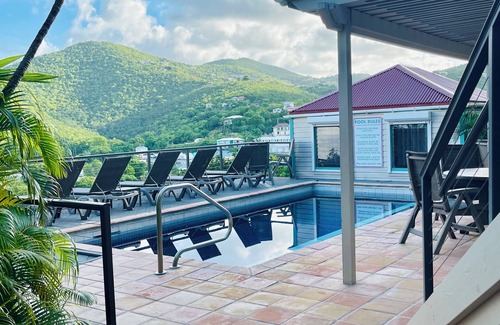 Estate Enighed Condo | Caribbean Gem Hilltop Condo with Harbor and Island Views, Walk to Town