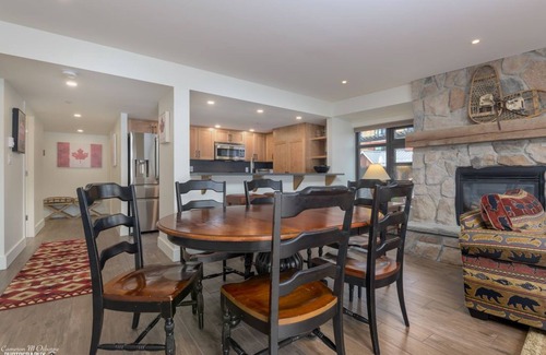 Whistler Village Condo | Carleton Lodge, with huge Mountain Facing Patio! Great property for families!