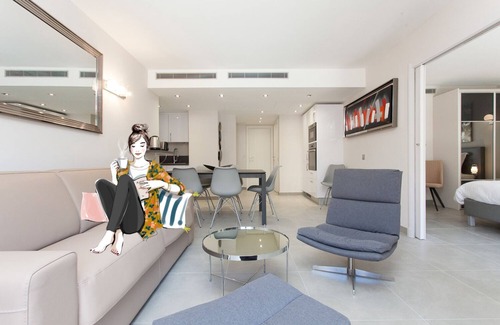 Cannes City Centre Apartment | Carlton area: New 2 beds/2 baths