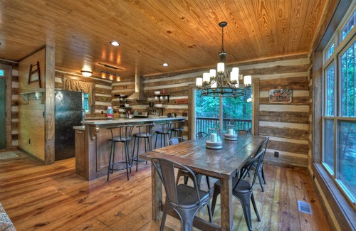 Ellijay Cabin | Cartecay Hideaway - Real log cabin on loud rapids