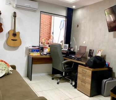 Cremacao House | Casa 4Q e Escritorio, ArCond Total, Piscina, WiFi, COP30
