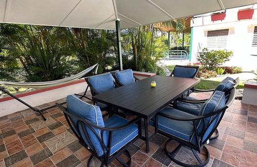 Stella House | Casa Ariella salt water pool outdoor gazebo near the beach with Backup Generator