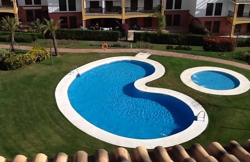 Costa Esuri Apartment | Casa del la Luz in beautiful green surroundings, pool, large roof terrace