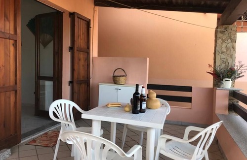 Torre dei Corsari Apartment | Casa Giogiò - large terrace with sea/sand dunes view