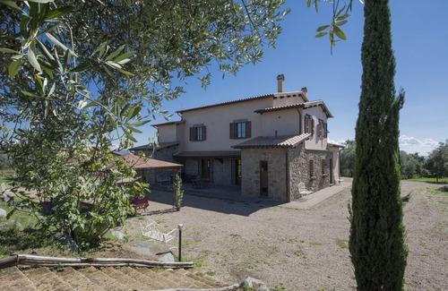 Montefiascone Apartment | Casa Meridiana 6 rooms plus, on two levels, with fireplace.