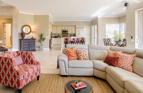 La Quinta House | Casa Santiago – Private Pool, Firepit & Golf View
