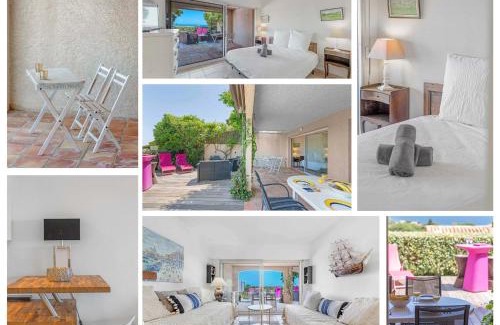 Sainte-Maxime Hotel | CASA SELLA Beautiful terrace with Sea View