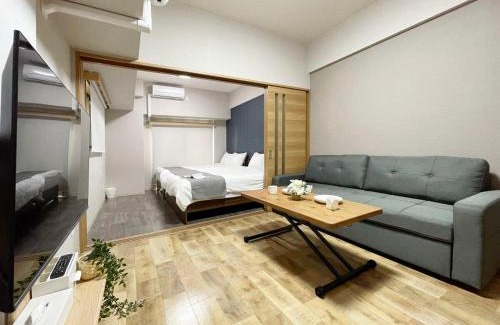 Hiroshima City Centre Apartment | Casaen - 1BR Apartment with beautiful City View Near Shopping District For 6Ppl
