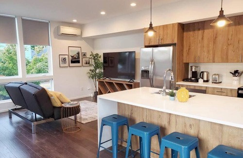 Fairmount Park Apartment | Casper King Bed w/Private office & Rooftop Deck