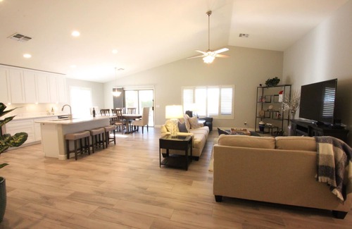Desert View Village House | Cave Creek Beauty with Sunset and Golf Course Views!