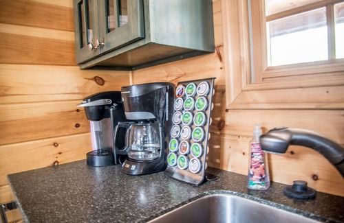 Saugatuck Cabin | Cedar Creek Lodge- Cozy Rustic Luxury Cabin- Kingfisher Cove