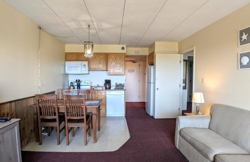 Weirs Beach Condo | Cedar Lodge 202. 1 bedroom condo with Lake Winni views!