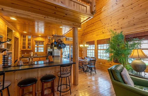 Saugatuck House | Cedarwood Lodge - Luxury cabin with private hot tub and shared pool access!
