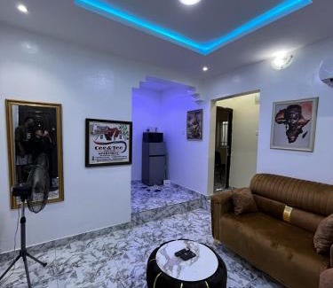 Abeokuta Apartment | Cee&Tee ABEOKUTA 2BR-247Electricity - Solar Inverter AC in bedrooms