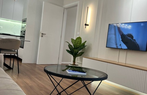 Tirana Apartment | Central Tirana 1-Bedroom Apartment - Modern Rental with Free Wi-Fi & Balcony