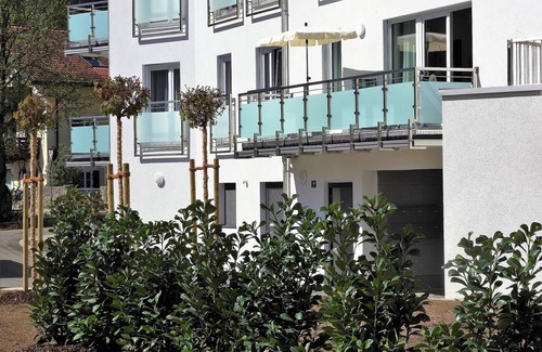 Bad Reichenhall Apartment | Centrally located newly built apartment with sunny balcony, elevator and underground parking, 60 sqm