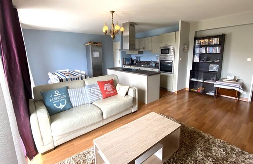 Perros-Guirec Apartment | Centrally Located Perros-Guirec Apartment with WiFi, Balconies, and Parking