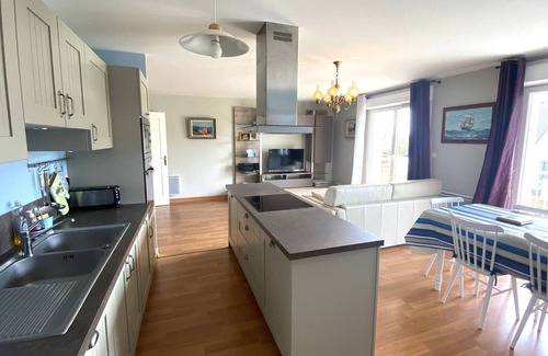 Perros-Guirec Apartment | Centrally Located Perros-Guirec Apartment with WiFi, Balconies, and Parking