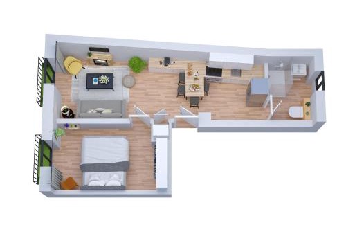 Blain Apartment | Centre-ville - Fibre - Netflix - T2 L'ISAC