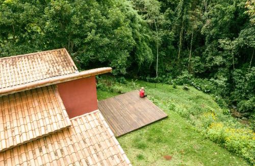 Corrego do Bom Jesus House | Chalé Cabana com 3 cachoeiras - Mirante para montanhas, Espaço Gourmet Caipira