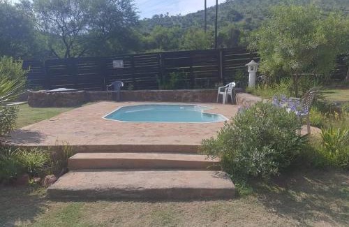 Broederstroom Ski Chalet | Chalet 1 Camping Style at Cynthias Country Farmstay Outside bathroom