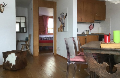 Flims Apartment | Chalet-apartment in Flims Laax with balcony, swimming pool, sauna, Jacuzzi, wireless and TG