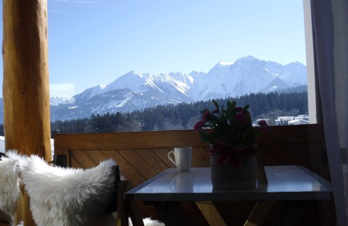 Flims Apartment | Chalet-apartment in Flims Laax with balcony, swimming pool, sauna, Jacuzzi, wireless and TG
