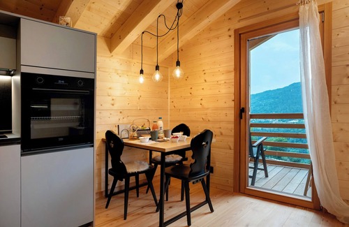 Frassilongo Ski Chalet | Chalet 'Bio Maso Nido Verde' with Mountain View and Balcony