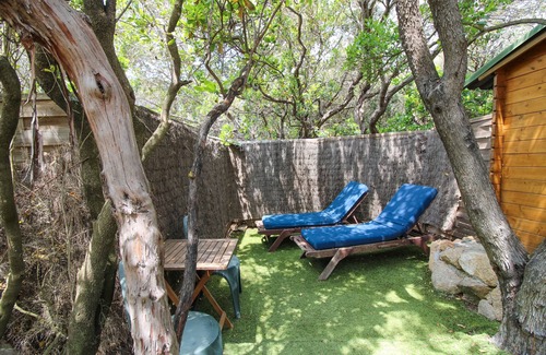 Coti-Chiavari Cabin | Chalet 'De La Plage Evasion' with Sea View, Wi-Fi and Air Conditioning