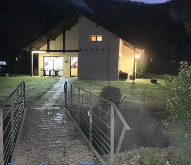 Nans-sous-Sainte-Anne House | Chalet gite l'Arcange 3 chambres au calme Franche Comte bord de riviere peche sur place