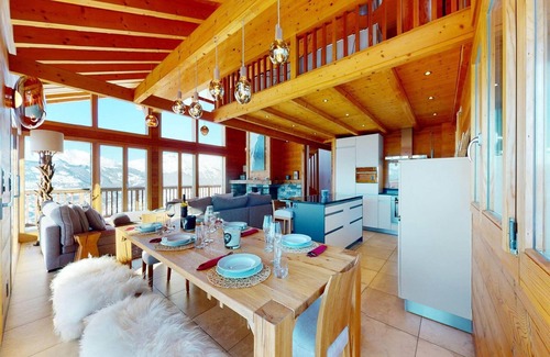 Sion Ski Chalet | Chalet in Veysonnaz near Ski Slopes