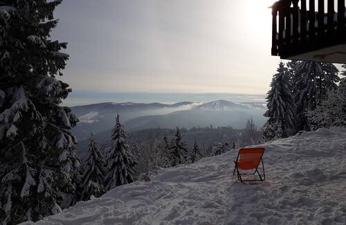 Muhlbach-sur-Munster Ski Chalet | Chalet 'La Rocaille' with Mountain View, Private Terrace and Wi-Fi