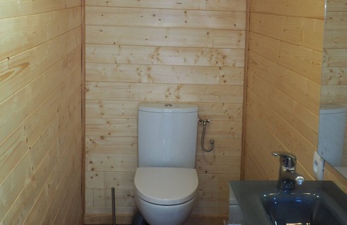 Luceram Ski Chalet | Chalet on Stilts with private pool and access Spa in winter.