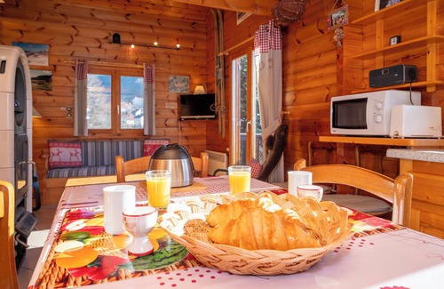 La Bresse Ski Chalet | Chalet South Terrace with Mountain View *Fireplace *Parking *Pets