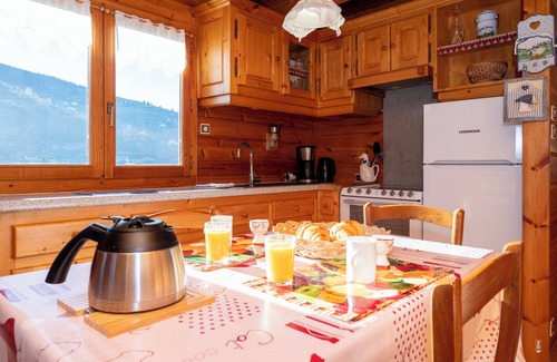 La Bresse Ski Chalet | Chalet South Terrace with Mountain View *Fireplace *Parking *Pets