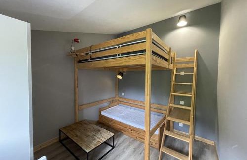 Saint-Jacques-des-Blats Apartment | Chaleureux duplex avec balcon près des pistes - FR-1-787-16