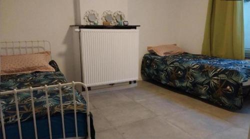 Collignon House | Chambre 2lit célibataire schaarbeek sous-sol